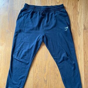 Gymshark Men’s Navy Blue Joggers Size Large | Athletic Tapered Fit